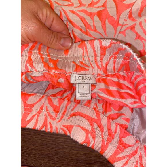 J.Crew Floral Jacquard Boardwalk Shorts | Pink Summer Staple | Size 4 - Picture 5 of 6